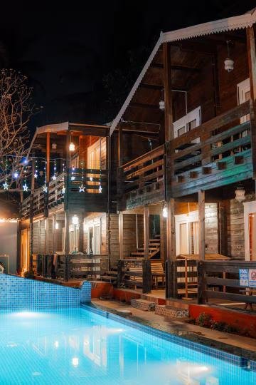Wooden cottages with pool x Solis Nature