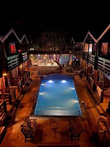 Wooden cottages with pool x Solis Nature